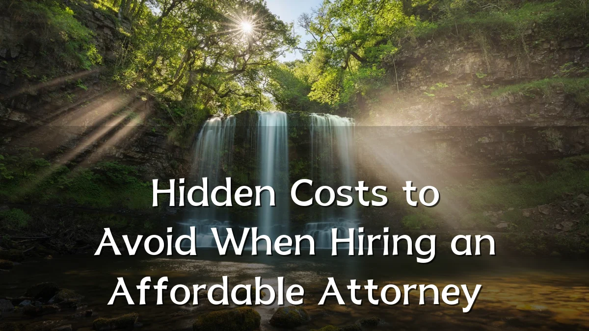 Hidden Costs to Avoid When Hiring an Affordable Attorney