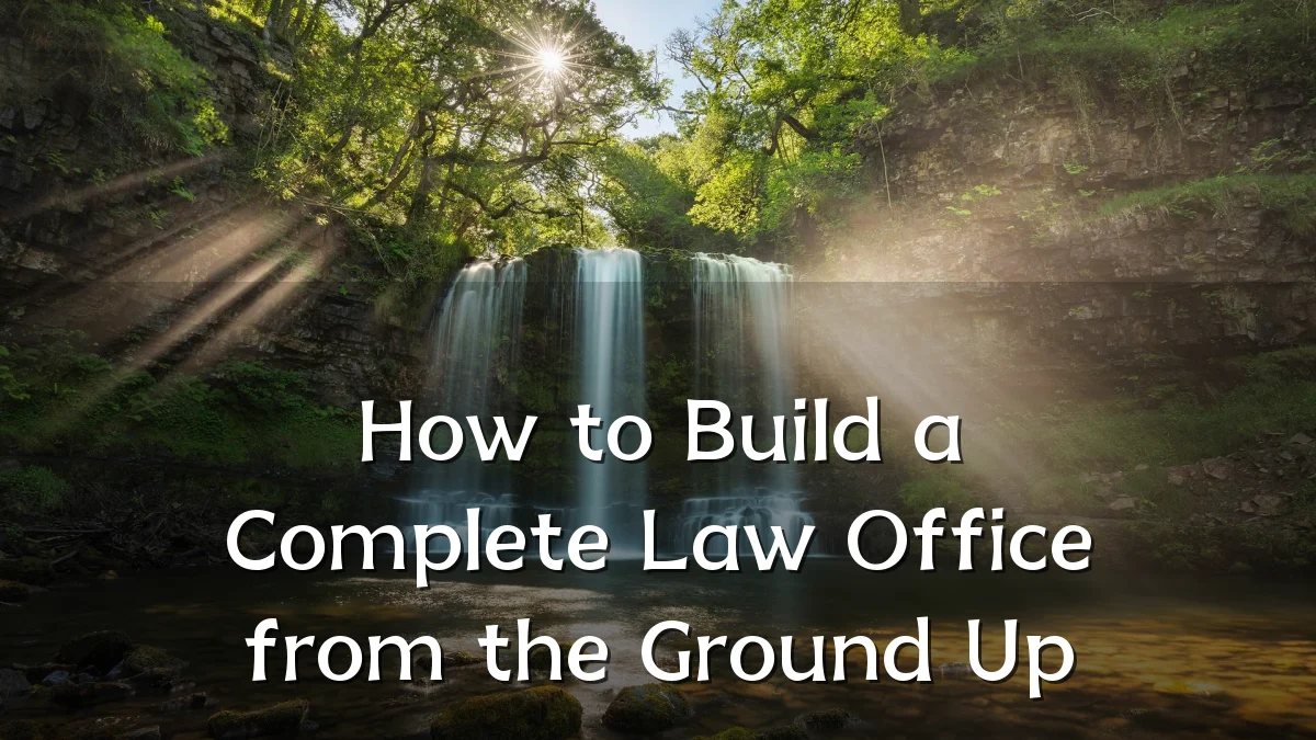 How to Build a Complete Law Office from the Ground Up