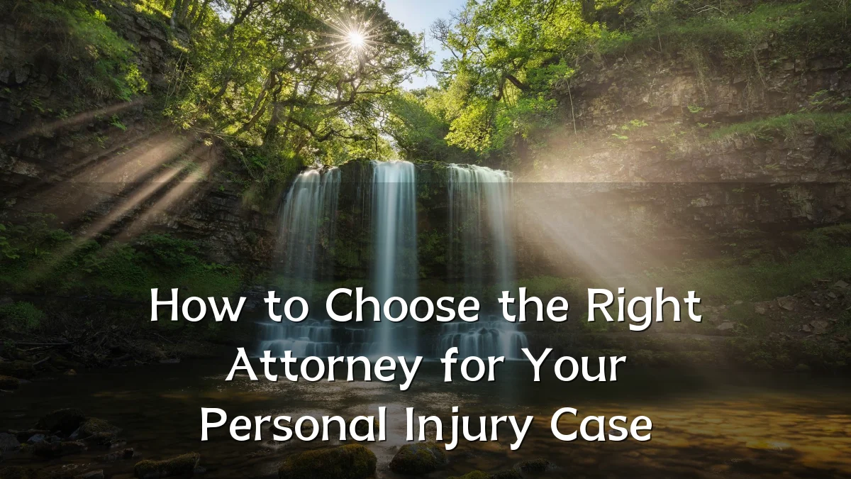 How to Choose the Right Attorney for Your Personal Injury Case