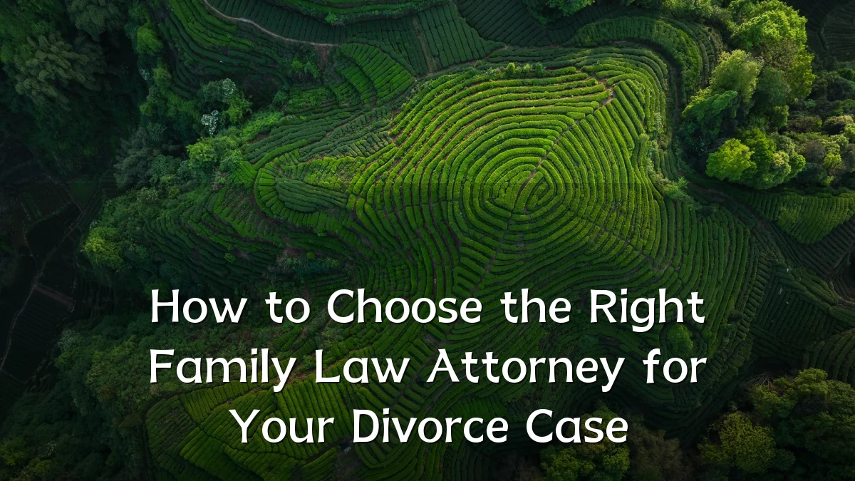 How to Choose the Right Family Law Attorney for Your Divorce Case