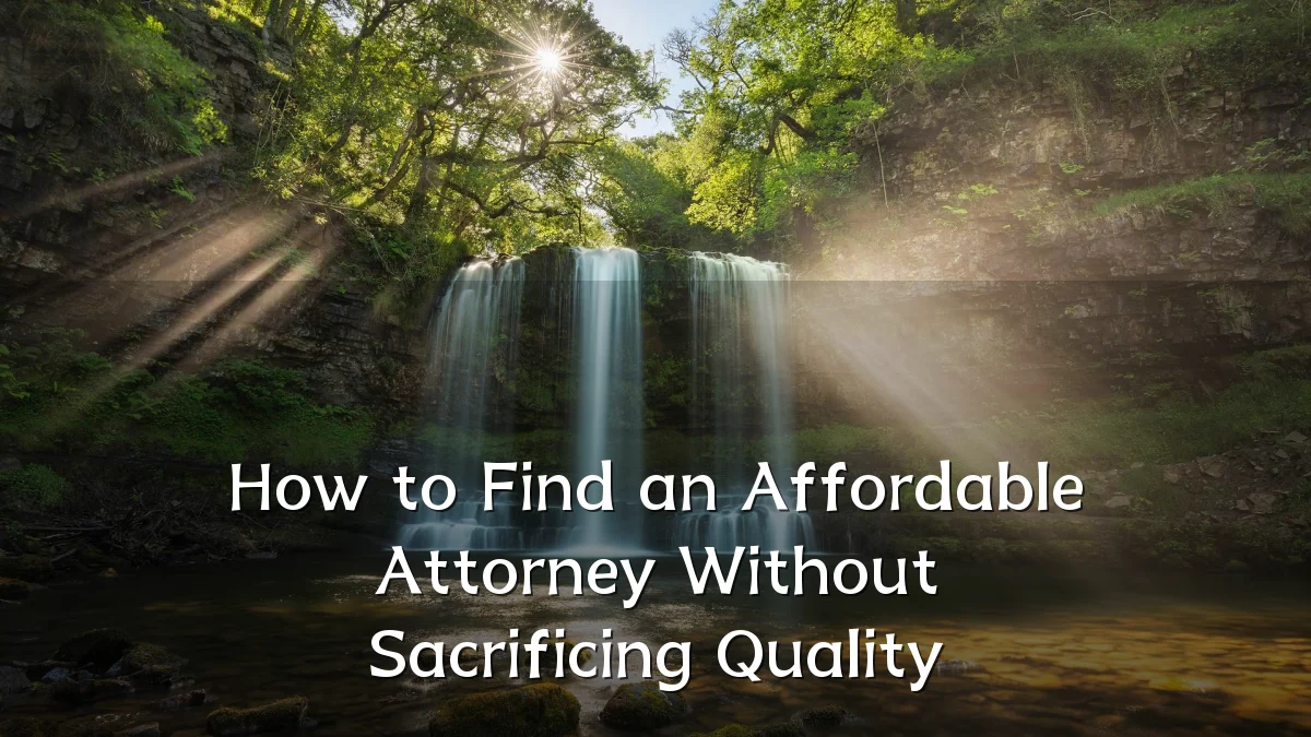 How to Find an Affordable Attorney Without Sacrificing Quality