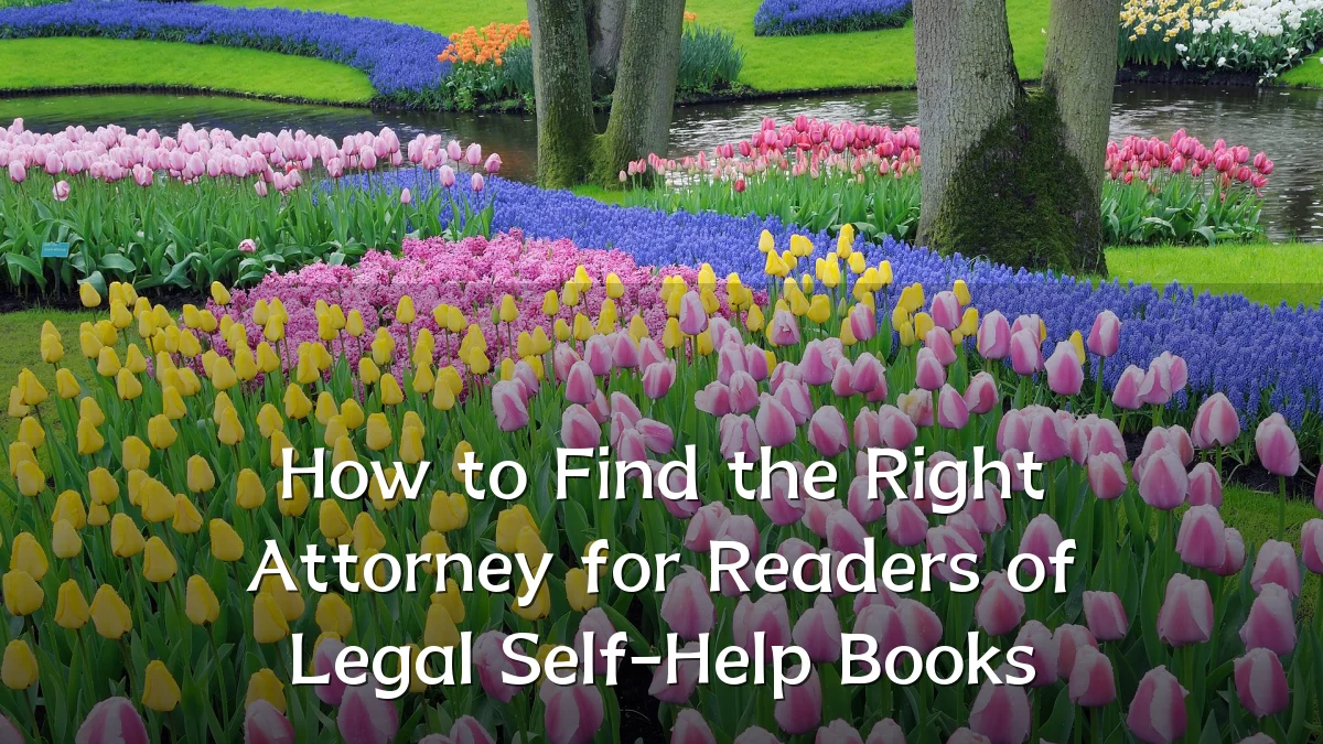 How to Find the Right Attorney for Readers of Legal Self-Help Books
