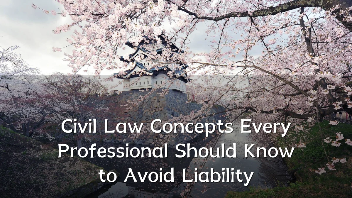 Civil Law Concepts Every Professional Should Know to Avoid Liability