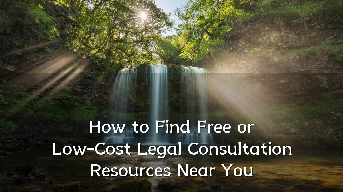 How to Find Free or Low-Cost Legal Consultation Resources Near You