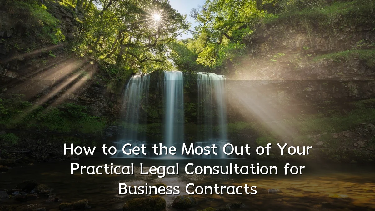 How to Get the Most Out of Your Practical Legal Consultation for Business Contracts