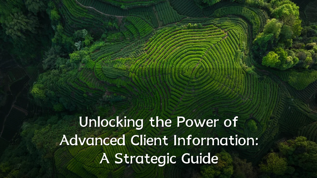 Unlocking the Power of Advanced Client Information: A Strategic Guide